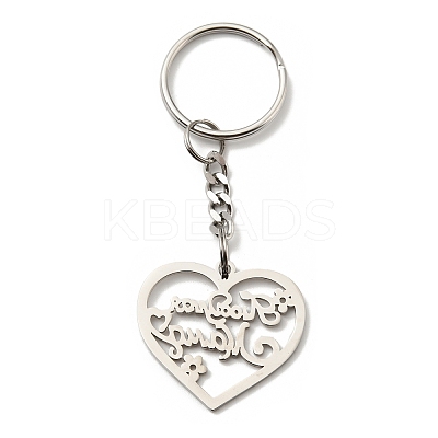 Non-Tarnish 201 Stainless Steel Keychain KEYC-Z003-03P-1