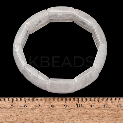 Rectangle Natural Quartz Crystal Beaded Stretch Bracelets for Women Men GG-CBA9ACE-C06-1