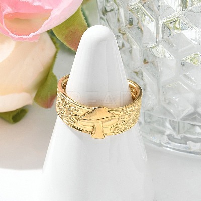 304 Stainless Steel Open Cuff Rings for Women LS-STAS-Z117-19G-1