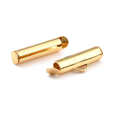 304 Stainless Steel Slide On End Clasp Tubes LS-STAS-C044-08A-G-1