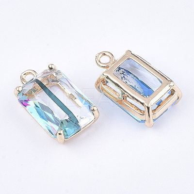 Transparent Glass Pendants GLAA-T007-20A-1