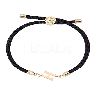 1Pc Adjustable Nylon Cord Slider Bracelets for Women BJEW-LP0001-32H-01-1