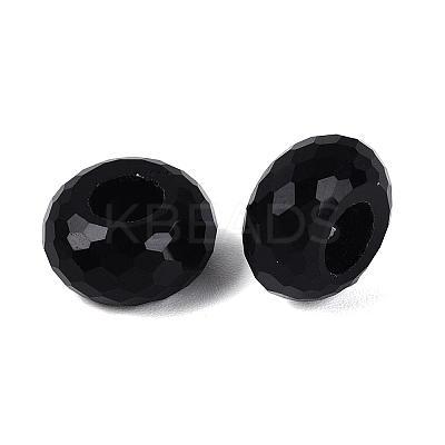 Transparent Glass European Beads GPDL-Q024-14mm-A01-1