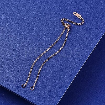 304 Stianless Steel Cable Chain Bracelet Making STAS-CJ0001-135RG-1