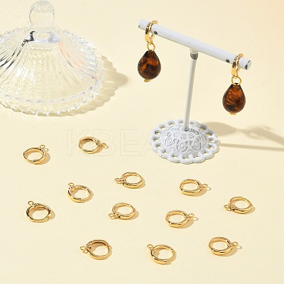 SHEGRACE Brass Leverback Earring Findings XGR0016G-71G-1