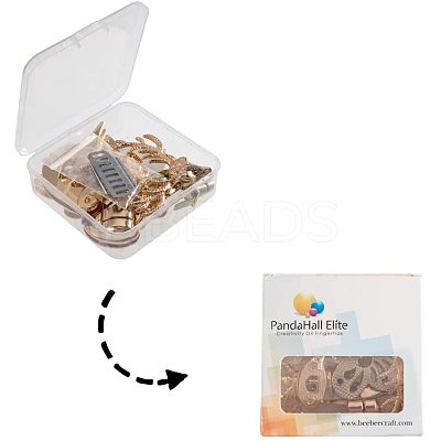 Zinc Alloy Bag Twist Lock Accessories AJEW-PH0017-40-1