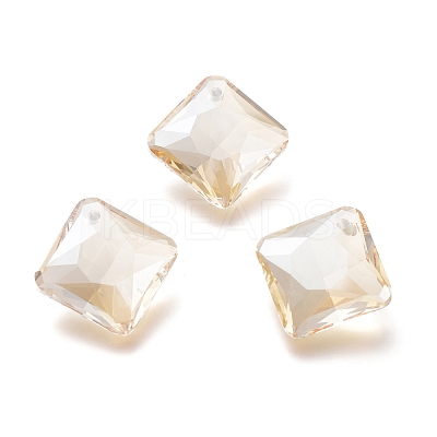 Glass Rhinestone Pendants RGLA-A024-I01-001GS-1