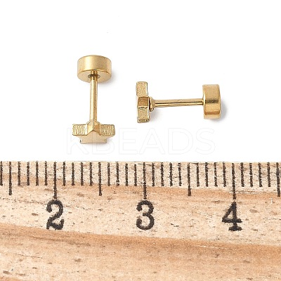 304 Stainless Steel Stud Earrings for Women EJEW-E603-05C-G-1