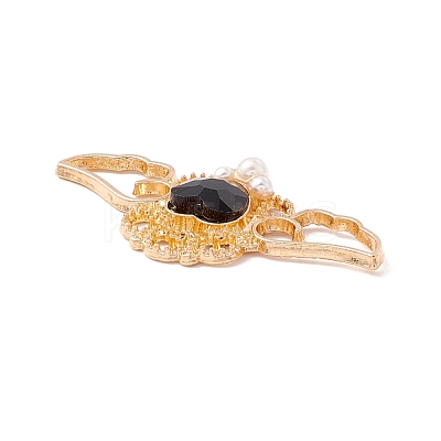 Rack Plating Alloy Rhinestone Pendants FIND-G016-02G-06-1