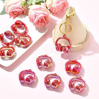 UV Plating Opaque Acrylic Pendants SACR-FZC0001-001H-1
