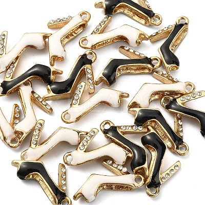 20Pcs 2 Colors Alloy Enamel Pendants ENAM-CJ0002-51-1