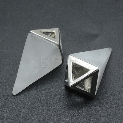Natural Quartz Crystal Pendants KK-E757-D-02P-1