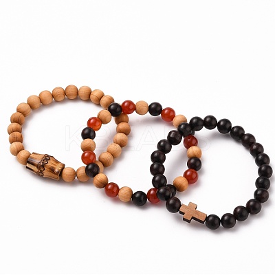 Stretch Bracelets Sets BJEW-JB05662-05-1