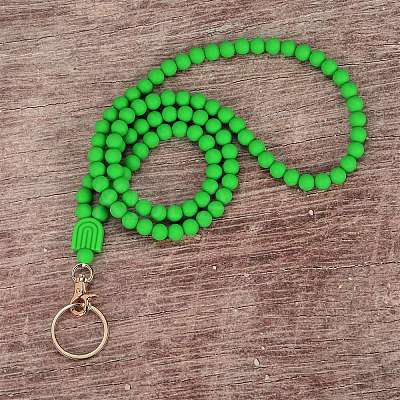1Pc Silicone ID Card Neck Strap Card Holder NJEW-SW00027-05-1