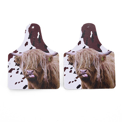 Imitation Leather Big Pendants FIND-Q090-001A-1