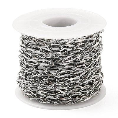 Non-Tarnish 304 Stainless Steel Link Chains STAS-D084-37P-1
