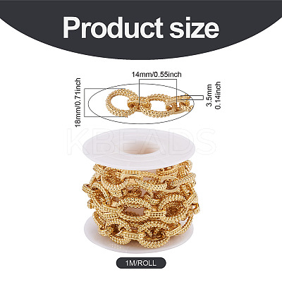Yilis Handmade Alloy Link Chains LCHA-YS0001-01-1