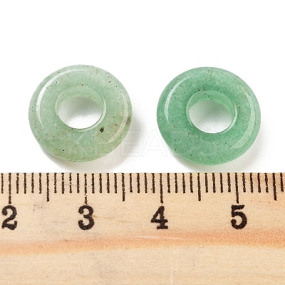 Natural Green Aventurine European Beads G-C134-01D-1