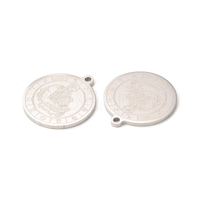 Non-Tarnish 304 Stainless Steel Pendants STAS-A074-03C-P-1