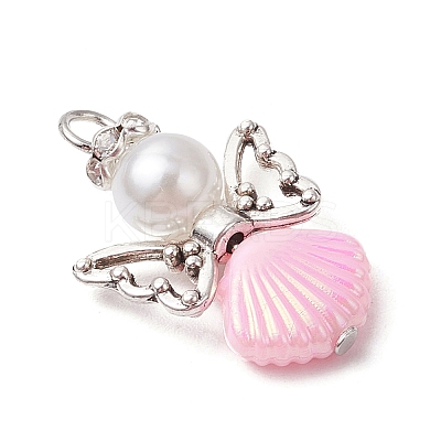 3Pcs 3 Colors Glass Pearl Pendants PALLOY-JF03471-1
