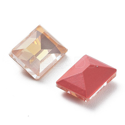 Electroplate K9 Glass Rhinestone Cabochons RGLA-M016-G04-AM-1