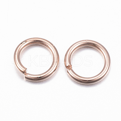 304 Stainless Steel Open Jump Rings X-STAS-H558-02RG-1