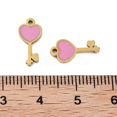Ion Plating(IP) 316 Stainless Steel Enamel Charms STAS-U014-63G-01-1