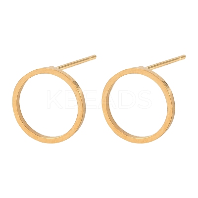 316 Stainless Steel Stud Earrings X-EJEW-D339-05G-1