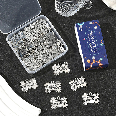 40Pcs Tibetan Style Alloy Pendants FIND-SC0020-53-1
