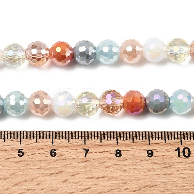 Electroplate Glass Beads Strands EGLA-D300-06-8mm-19-1