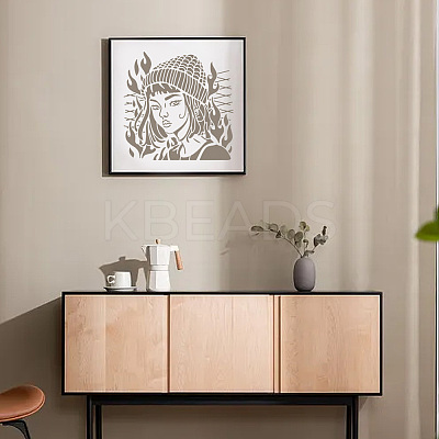 PET Hollow Out Drawing Painting Stencils DIY-WH0405-0070-1
