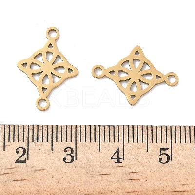 304 Stainless Steel Viking Knot Connector Charms STAS-G361-03G-1