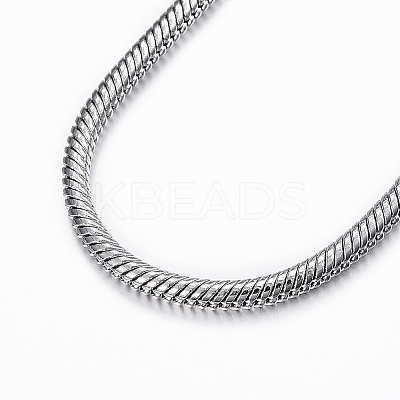 Tarnish Resistant 304 Stainless Steel Snake Chain Bracelets LS-BJEW-H491-01P-1