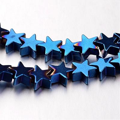 Electroplate Non-magnetic Synthetic Hematite Bead Strands G-F300-24B-05-1