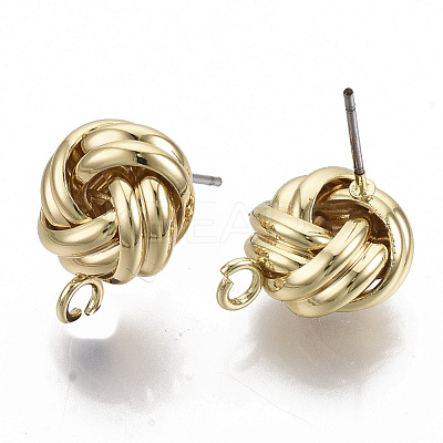 Iron Stud Earring Findings X-IFIN-T014-10G-NR-1