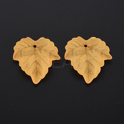 Autumn Theme Transparent Frosted Acrylic Pendants PAF002Y-9-1