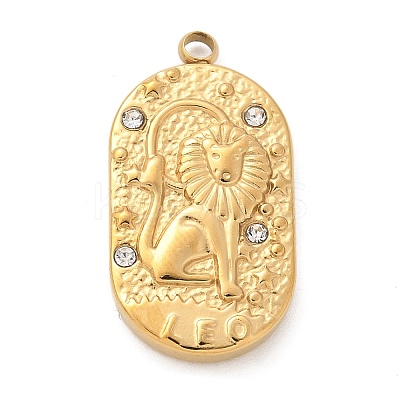 304 Stainless Steel Pendants STAS-F349-03G-06-1
