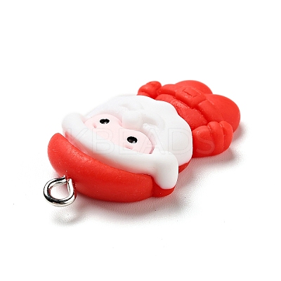 Christmas Opaque Resin Pendants LS-RESI-G043-A03-1