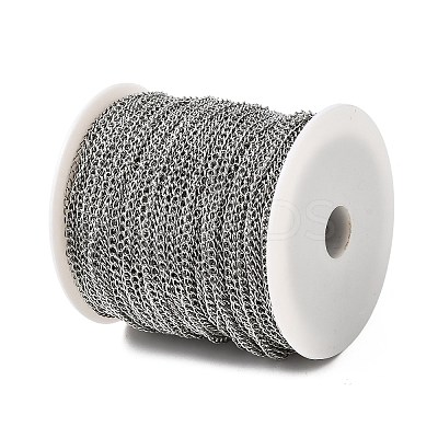 Tarnish Resistant 304 Stainless Steel Curb Chains CHS-R005-100m-01-1