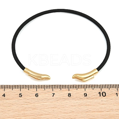 Braided Steel Wire Bangles Making KK-CBA6056-02G-1