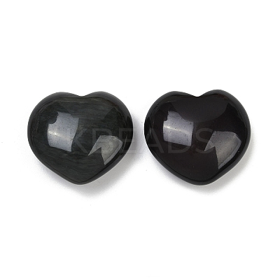Love Heart Palm Worry Stone DJEW-PW0021-14-1