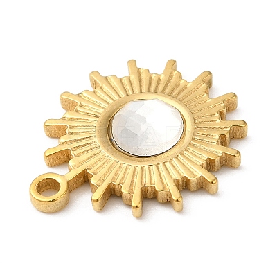 Real 18K Gold Plated 304 Stainless Steel Pendants STAS-A084-21G-04-1