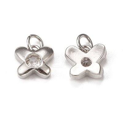 Glass Charms KK-E068-VB219-1