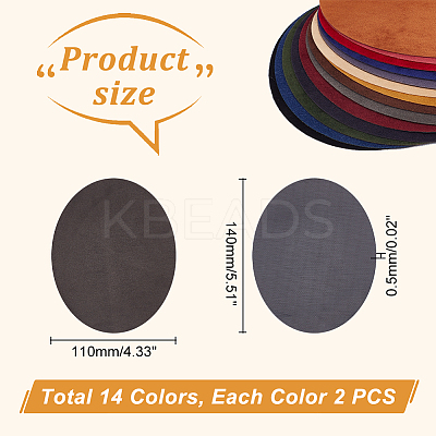 28Pcs 14 Colors Iron on Clothing Repair Patches PATC-GA0001-21-1