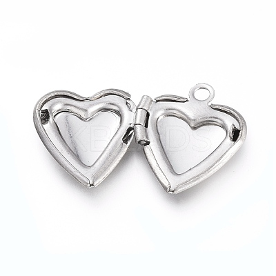 Non-Tarnish 316 Stainless Steel Locket Pendants STAS-K192-15P-1