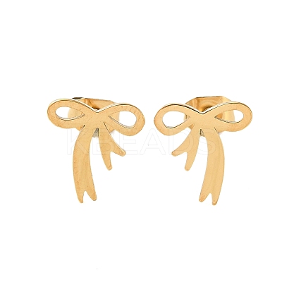 Plating 304 Stainless Steel Stud Earrings for Women EJEW-S233-01G-02-1