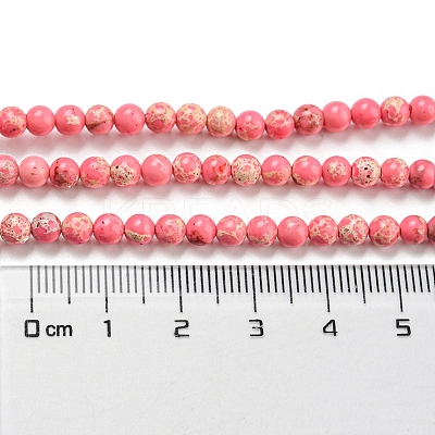 Synthetic Imperial Jasper Dyed Beads Strands G-D077-A01-02-1