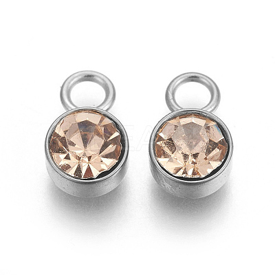 Glass Rhinestone Charms STAS-F189-P10-1