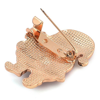 Christmas Theme Alloy Enamel Brooches JEWB-S022-03F-1
