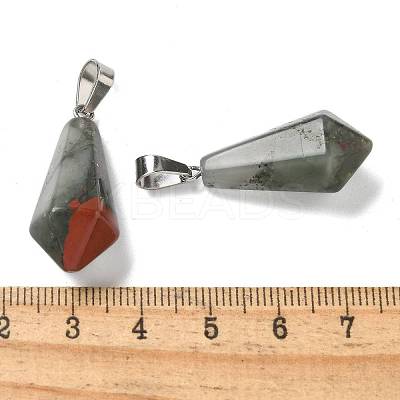 Natural African Bloodstone Pointed Pendants G-B127-15P-05-1